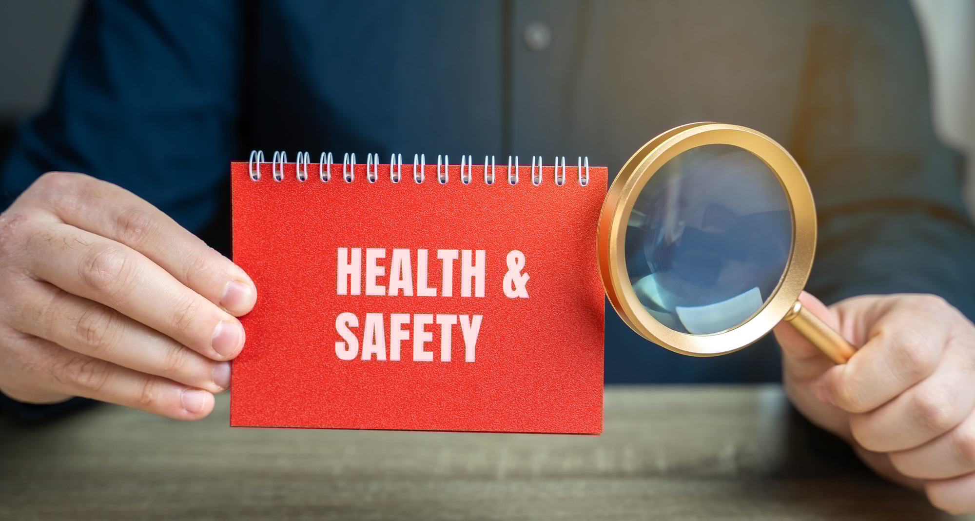Notes with the word Health and Safety.